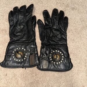 Vintage Harley-Davidson Willie G Leather Riding Gloves